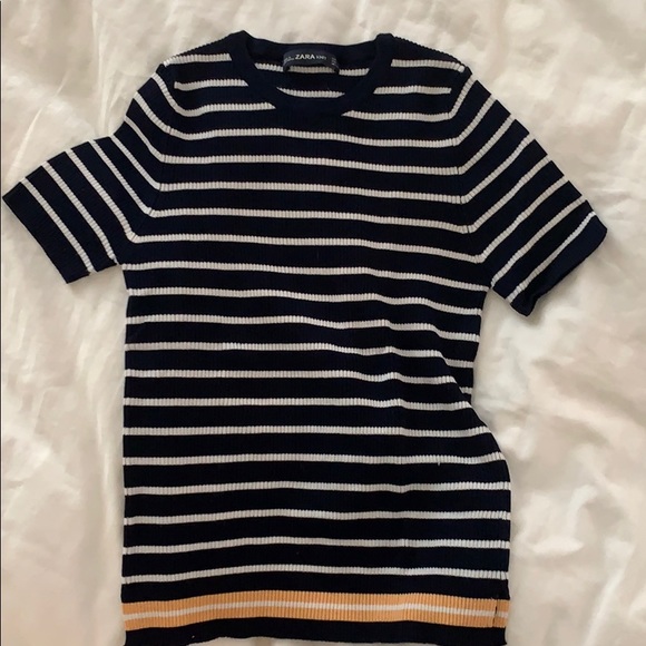 Zara light knit stripped shirt - Picture 3 of 4